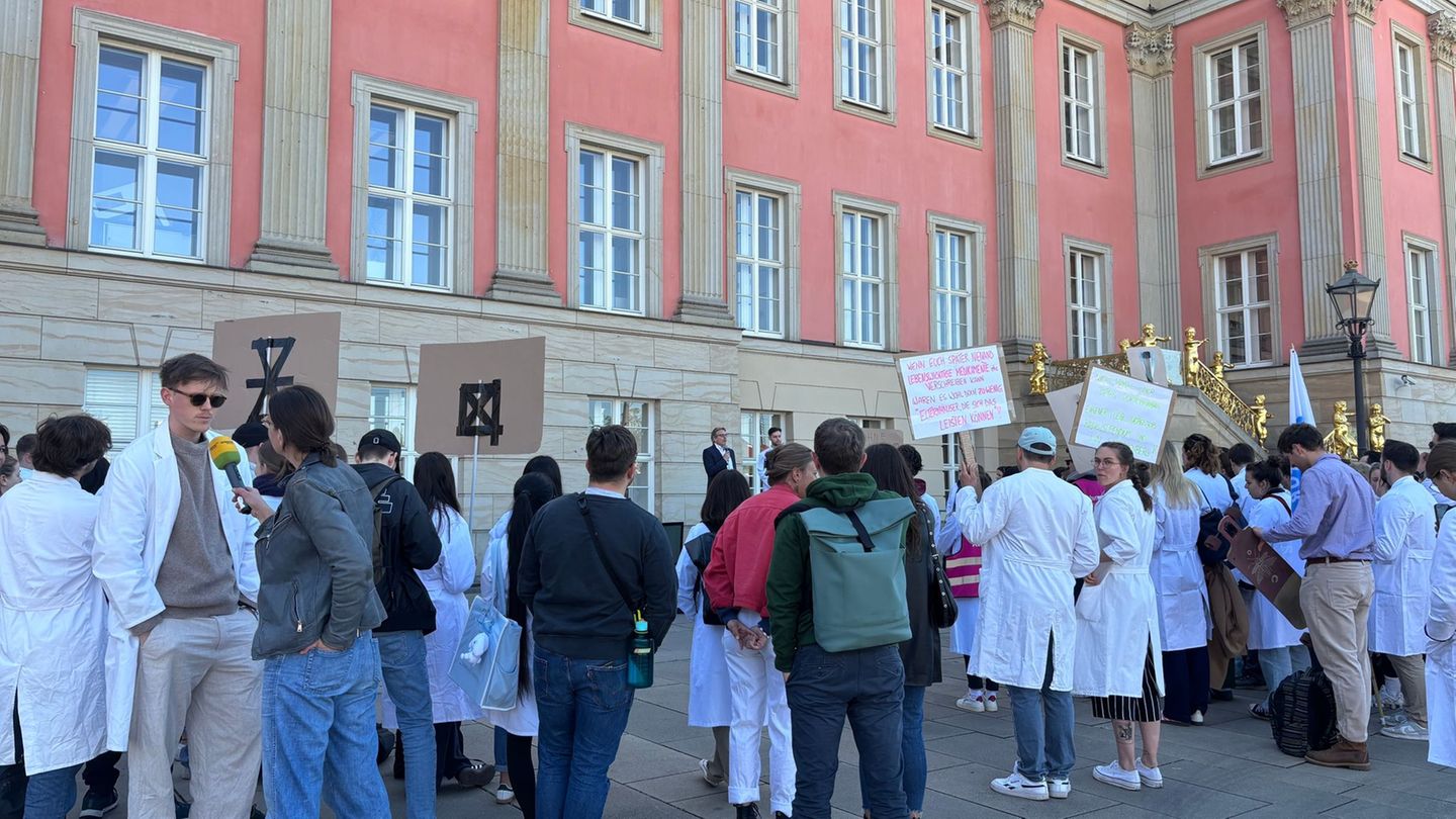 Haushaltsberatungen: Studentenprotest gegen Kürzungen bei Medizin-Hochschule