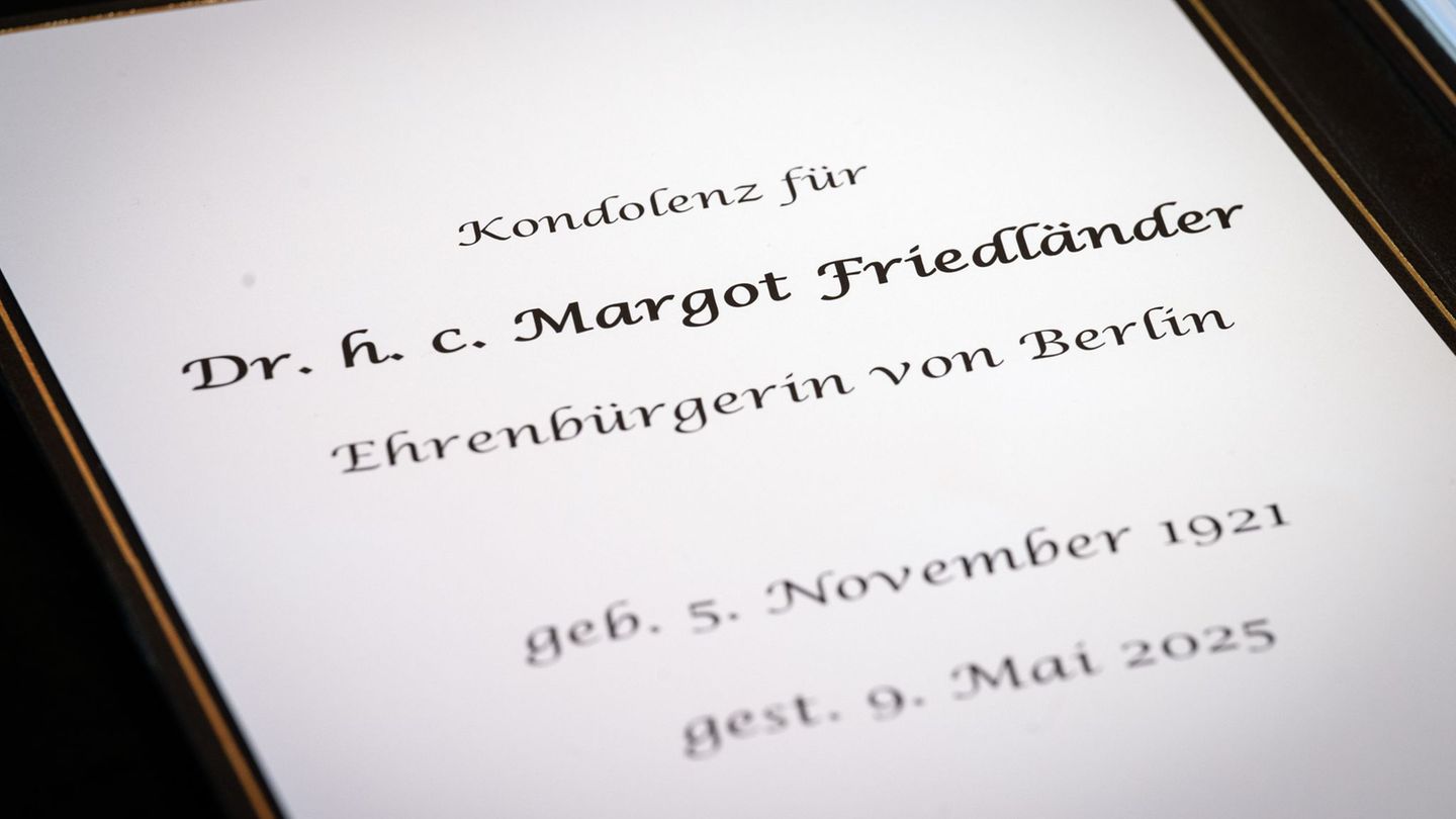 Holocaust-Überlebende: Kondolenzbuch für Margot Friedländer liegt länger aus