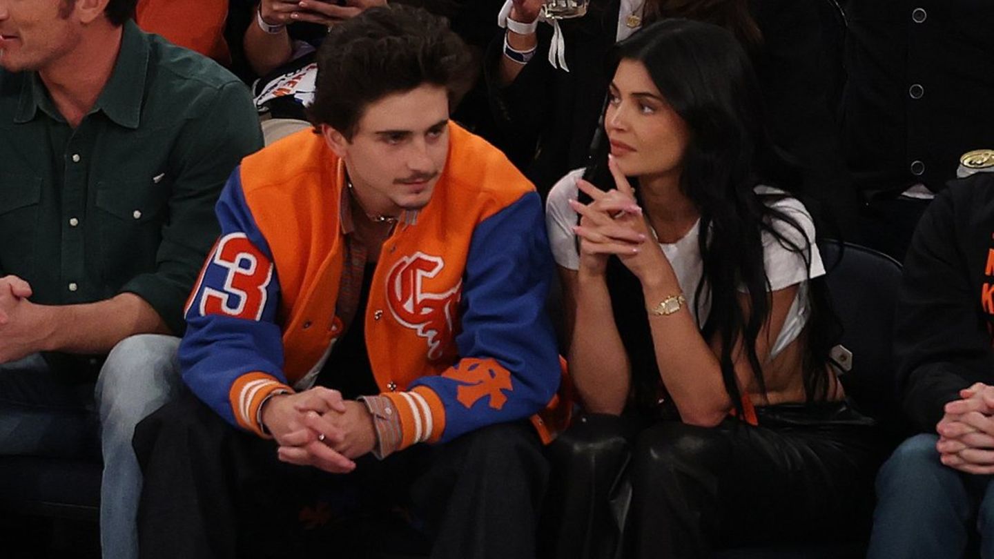 Kylie Jenner und Timothée Chalamet: Partnerlook bei Knicks – und ein Seitenhieb