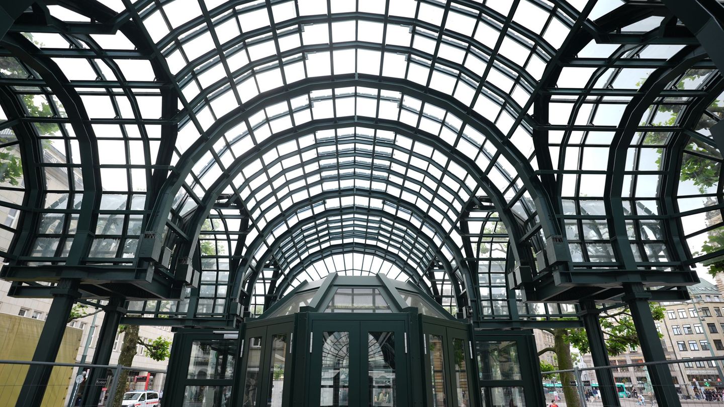 Millionenprojekt: Pavillons und Glasarkaden auf Hamburger Rathausmarkt saniert