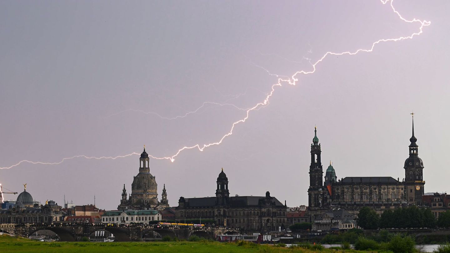 Wettervorhersage: Sachsen startet mit Gewittern in die neue Woche