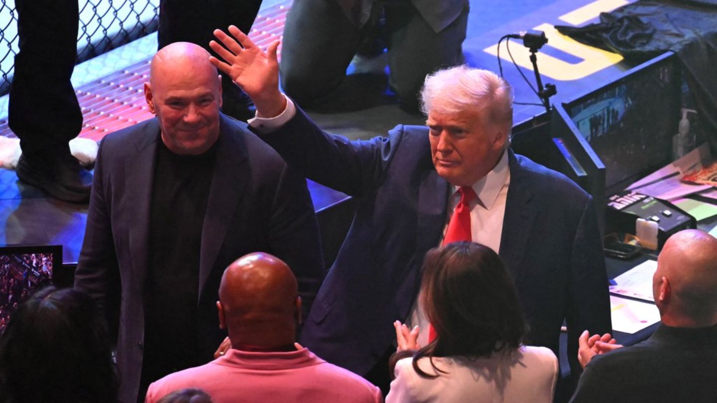 Donald Trump bei UFC-Event: US-Präsident besucht Käfigkampf ohne Musk