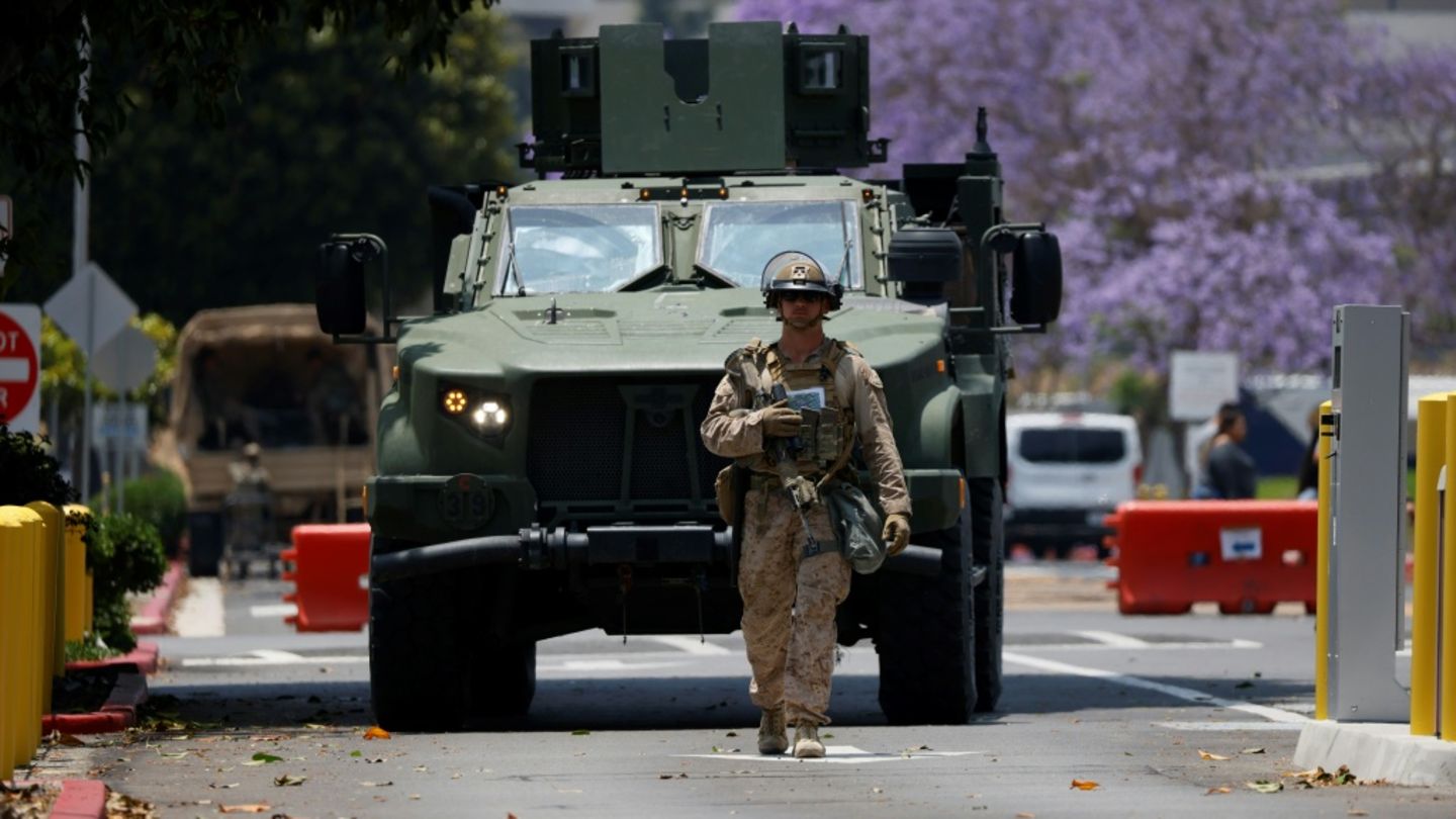 Marineinfanteristen vor Anti-Trump-Protesten in Los Angeles eingetroffen