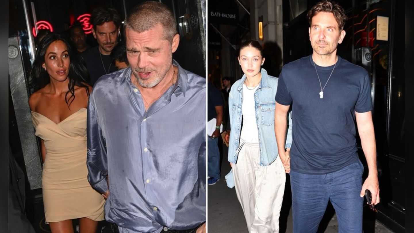Brad Pitt und Ines de Ramon: Date Night mit Gigi Hadid und Bradley Cooper