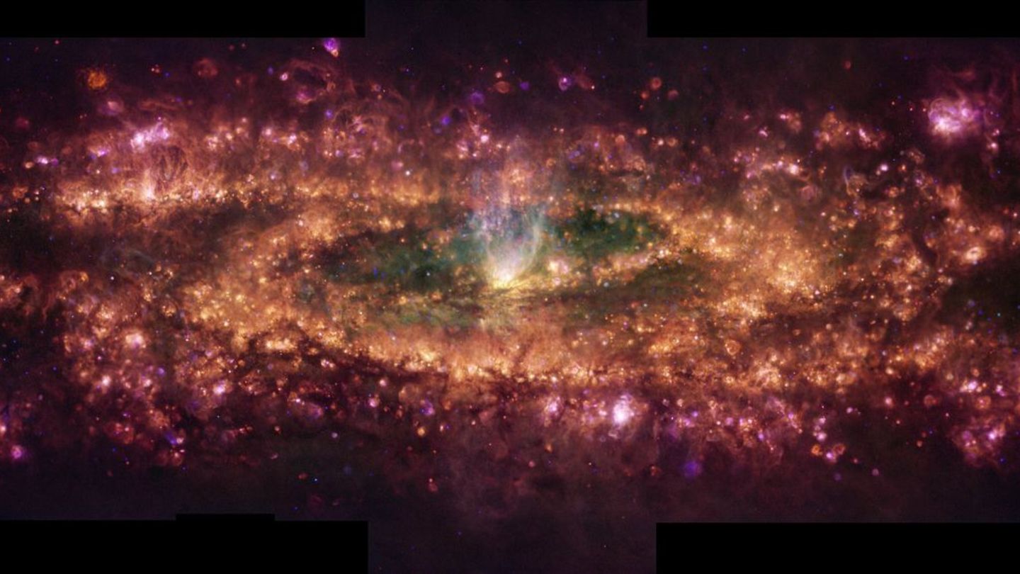 Astronomie: Wie gemalt mit Tausend Farben: Bild zeigt Galaxie-Details