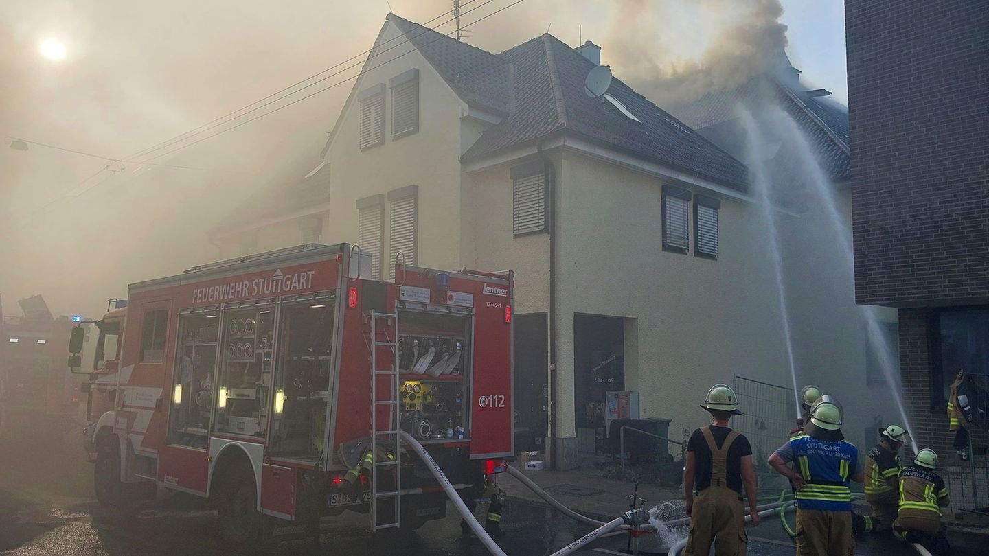 Notfälle: Brand im Stuttgarter Westen – 100 Einsatzkräfte vor Ort