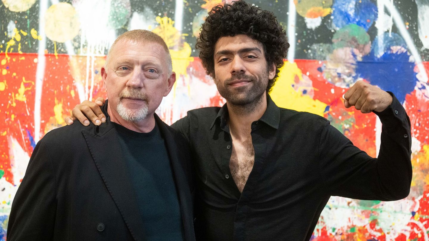Kunstauktion: Noah Becker macht Kunst mit Bällen – für guten Zweck