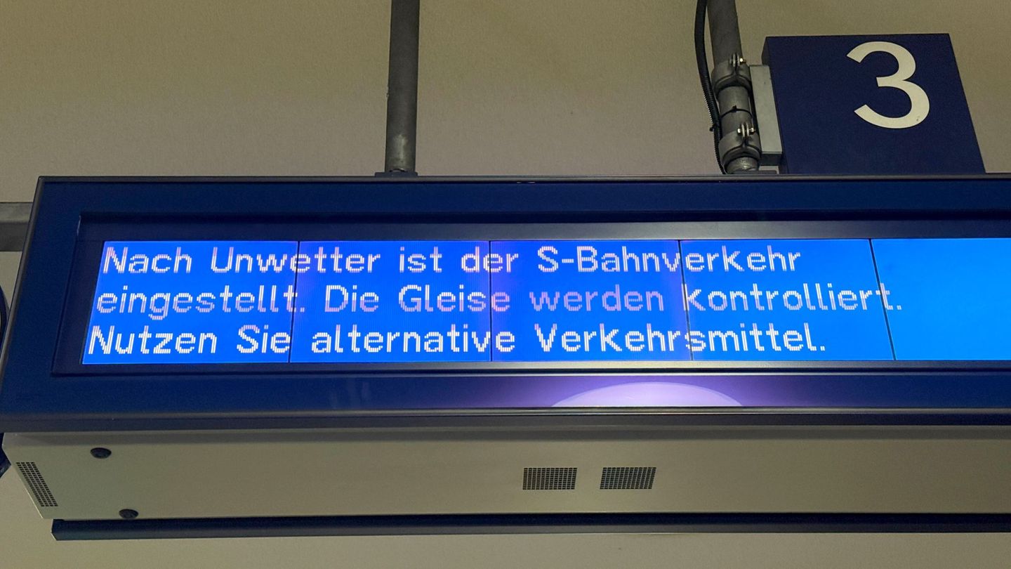 Unwetterschäden: Nach Unwetter: Züge verkehren wieder in Berliner S-Bahnnetz