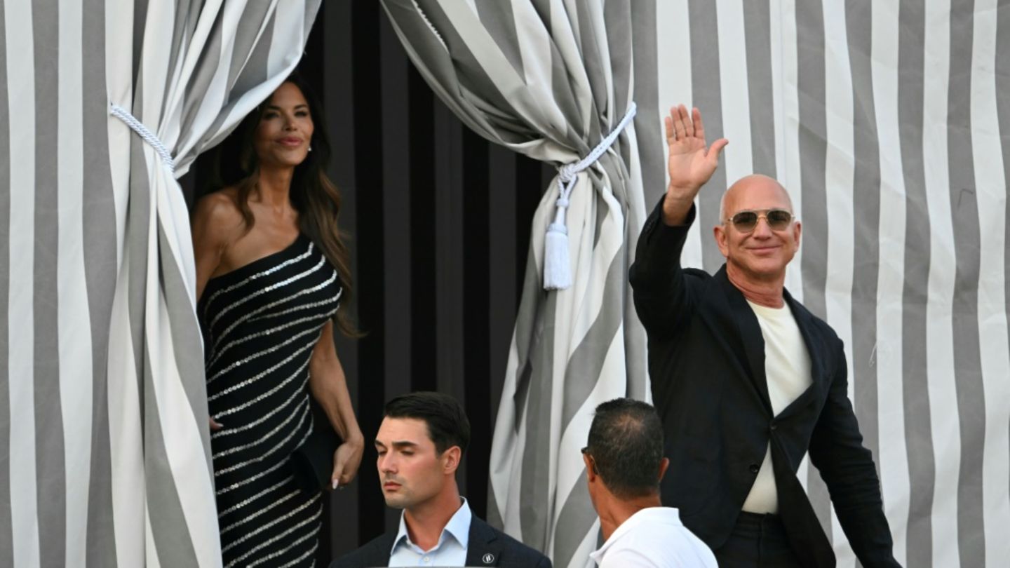 Hochzeitsgäste von Jeff Bezos und Lauren Sanchez treffen in Venedig ein