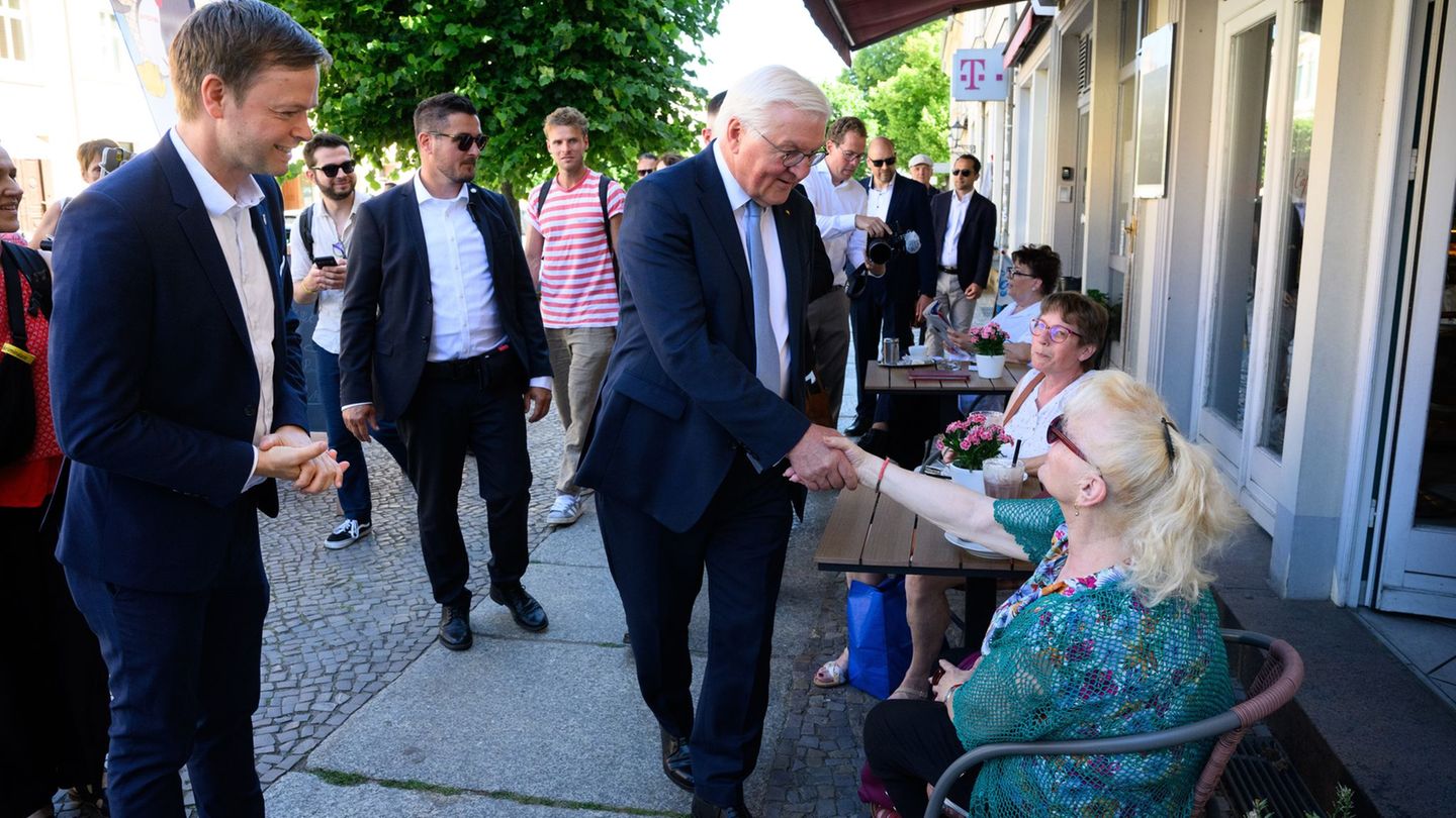 Bundespräsident zu Besuch: Steinmeier in Neuruppin: Nicht hier um große Reden zu halten