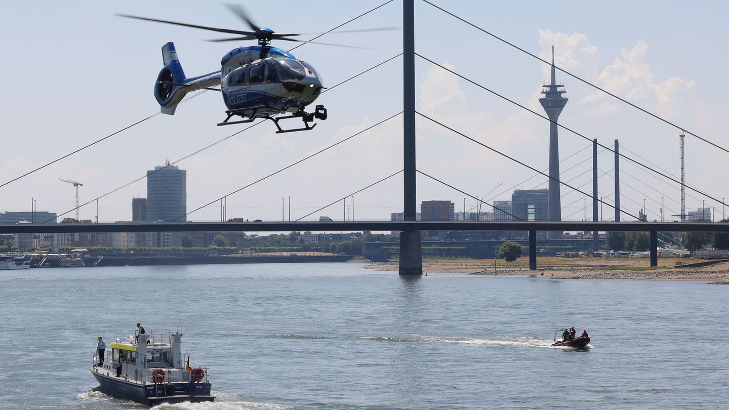 Gefährlicher Fluss: Mann fällt bei Düsseldorf in den Rhein – Suche vergeblich