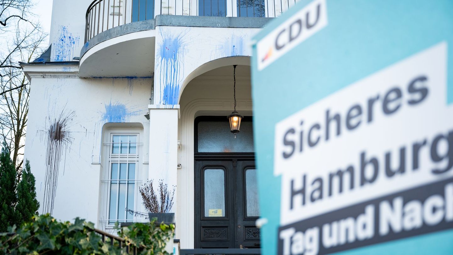 CDU-Parteizentrale Hamburg: Farbattacke auf Hamburger CDU-Parteizentrale