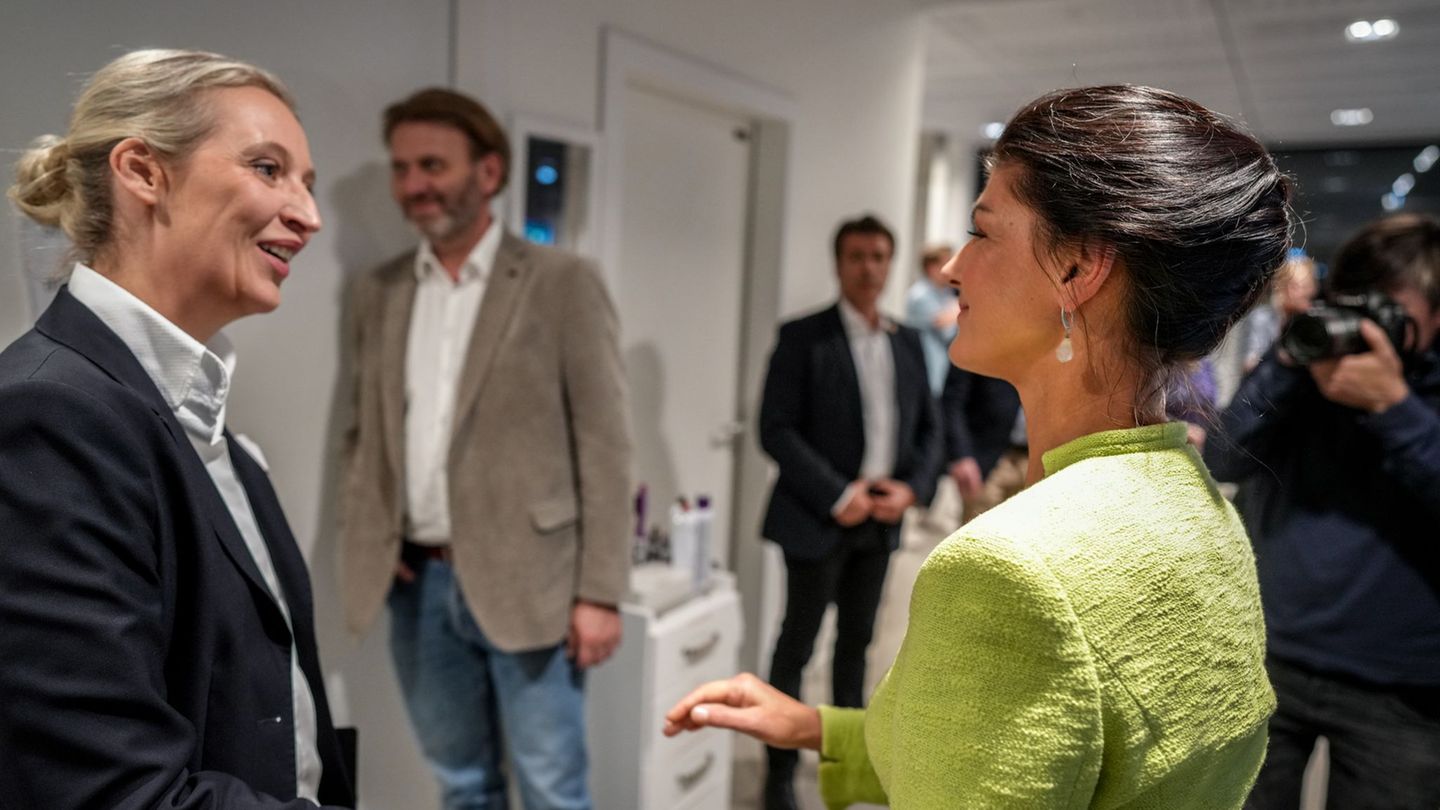 Parteien: BSW-Chefin Wagenknecht will Brandmauer zur AfD einreißen