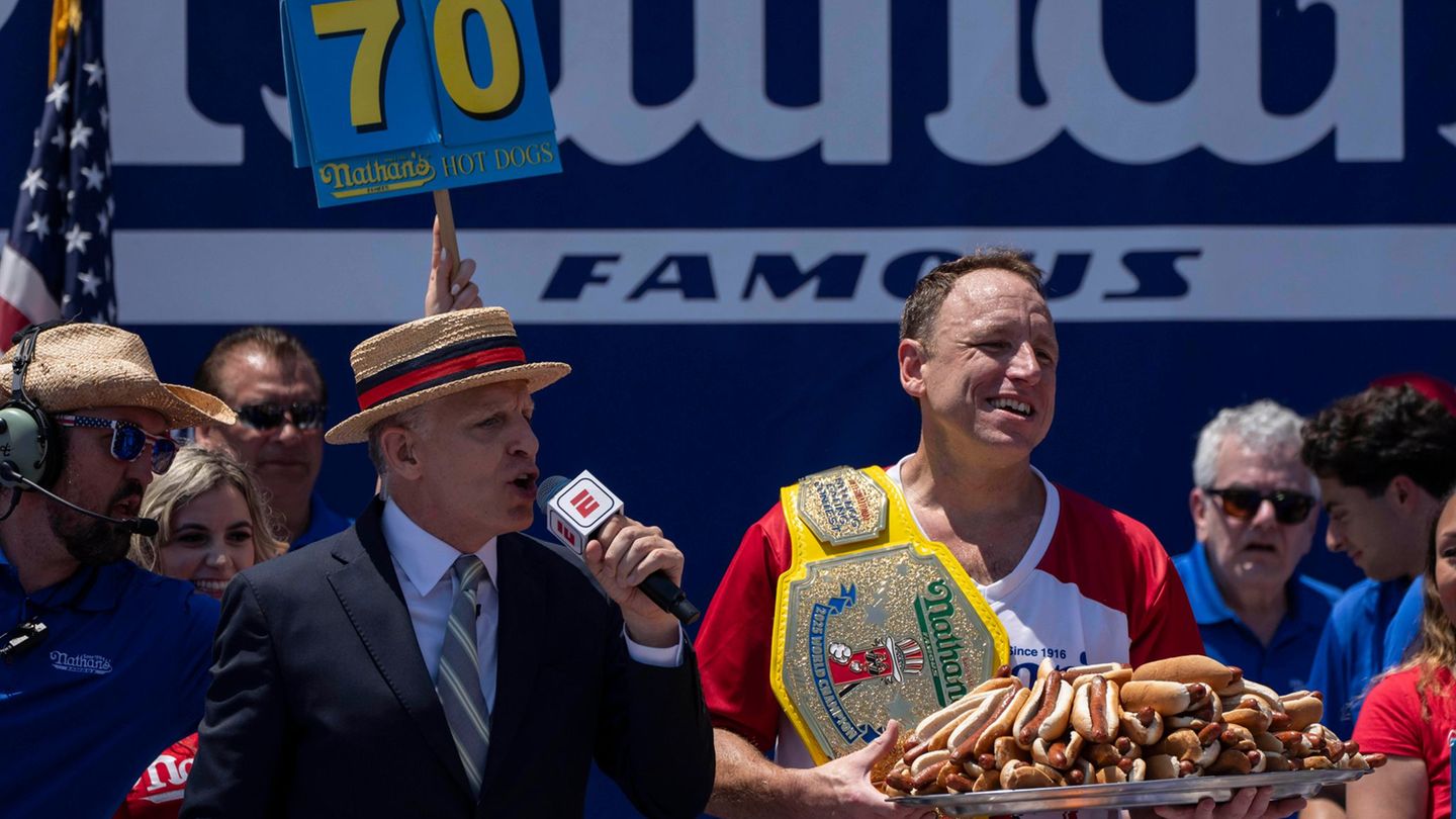 Ess-Wettbewerb in Coney Island: Rückkehrer Chestnut holt erneut Titel beim Hot-Dog-Wettessen