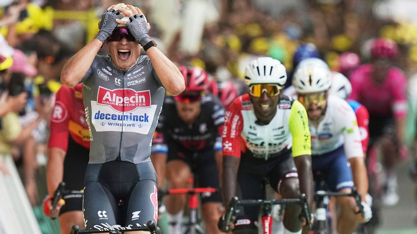 112. Frankreich-Rundfahrt: Philipsen-Sprint ins Gelbe Trikot – Mäßiger Red-Bull-Auftakt