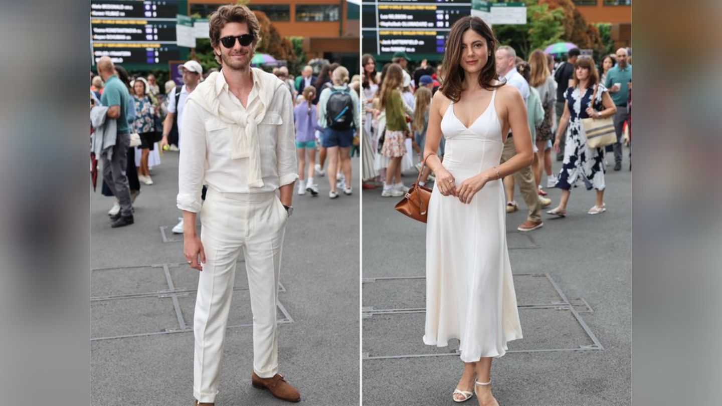 Andrew Garfield und Monica Barbaro: Sportlich-elegante Auftritte in Wimbledon