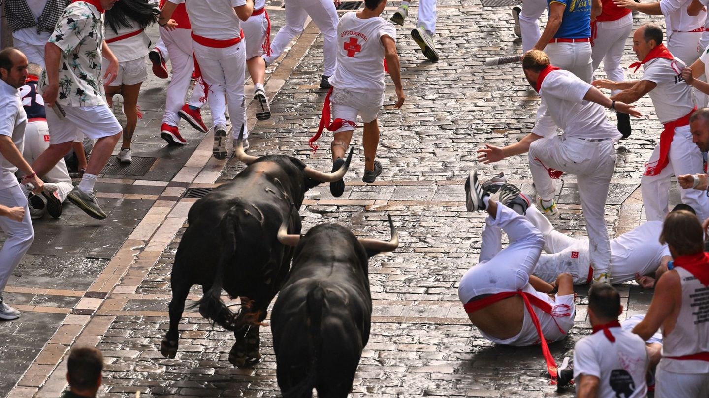 Sanfermín-Fest: Mehrere Verletzte bei erster Stierhatz in Pamplona