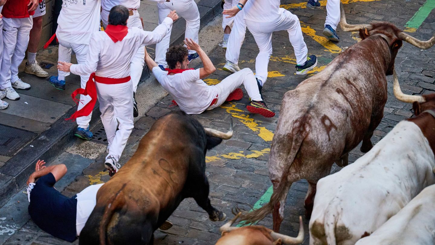 Sanfermines: Zweite Hornstoß-Verletzung bei Stierläufen in Pamplona