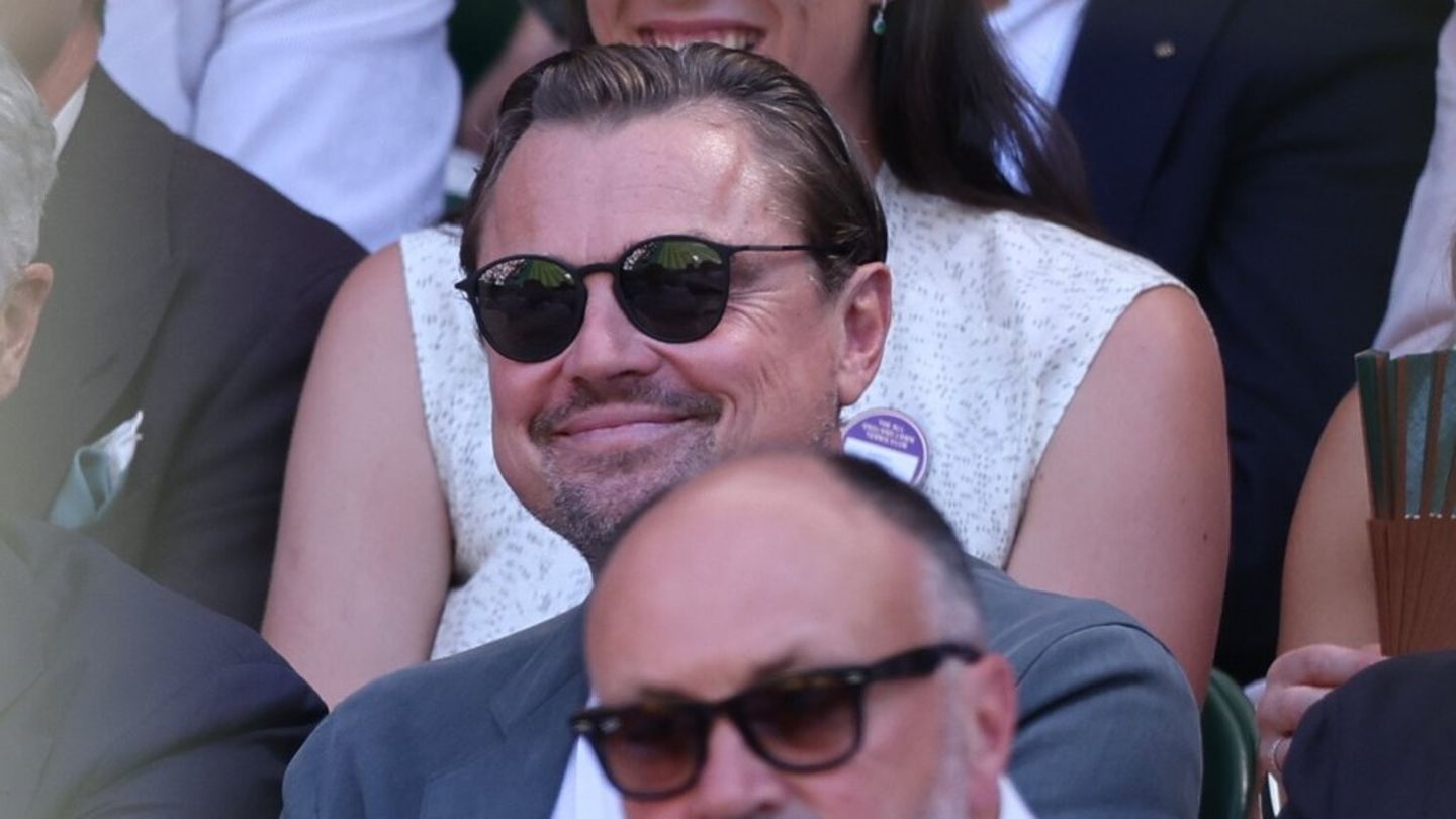 Leonardo DiCaprio in Wimbledon: Er zeigt sich ausnahmsweise nicht vermummt