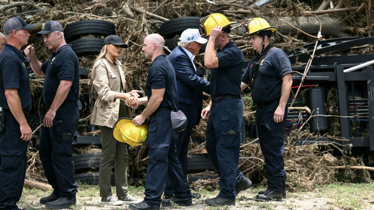Trump im texanischen Flutgebiet eingetroffen