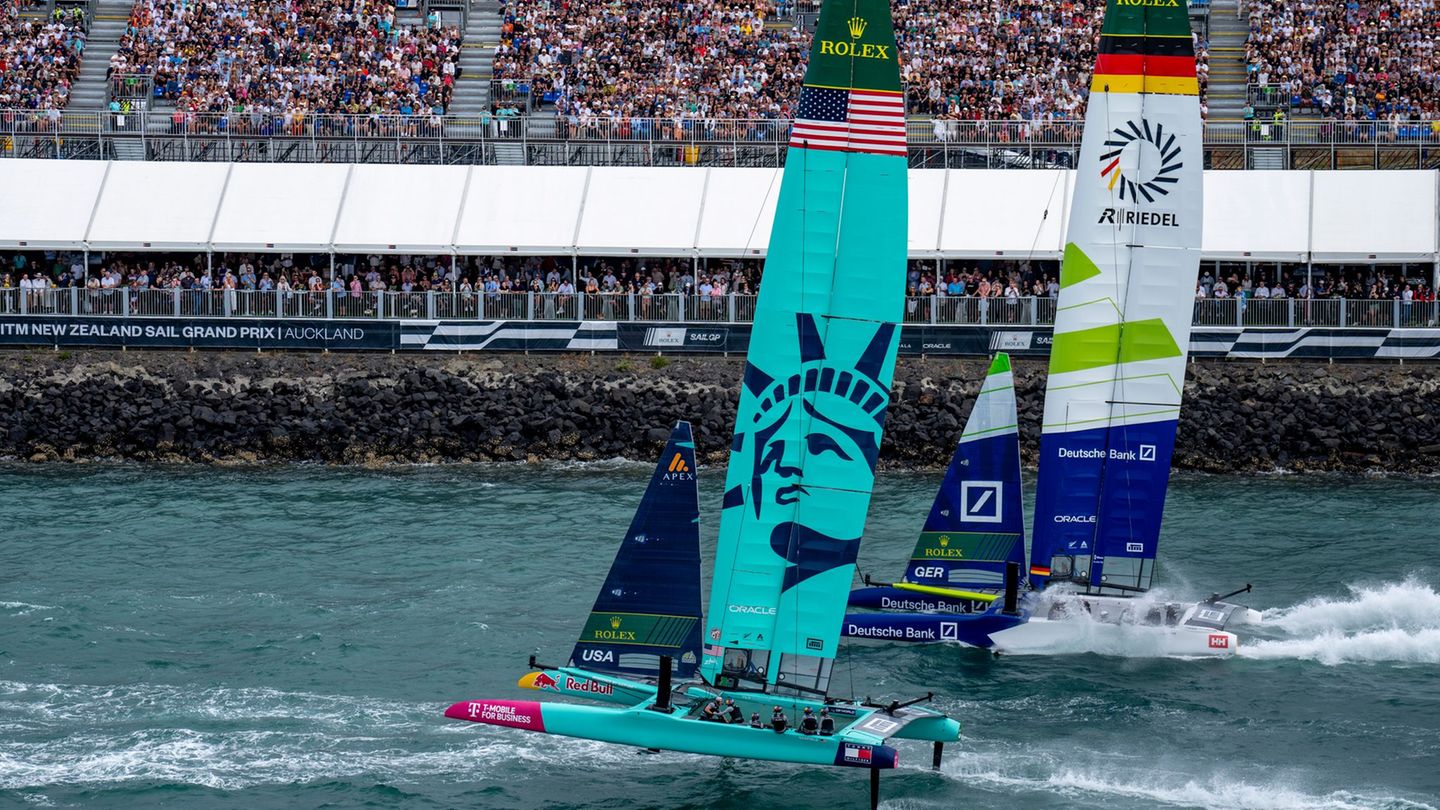 Segeln: SailGP in Sassnitz: Segelspektakel vor Kreidefelsen
