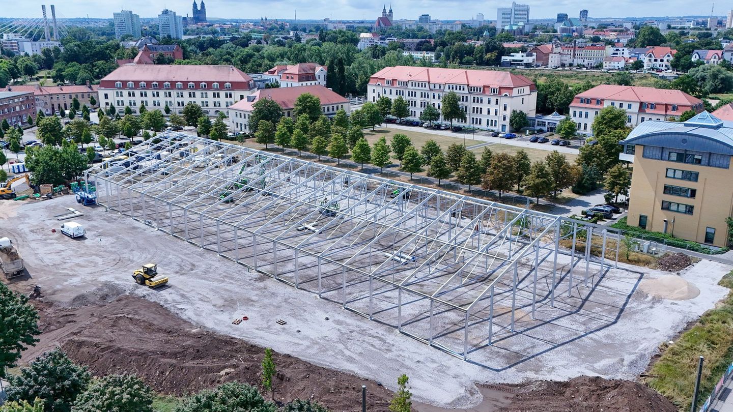 Anschlag in Magdeburg: Bau von neuem Prozessgebäude geht voran