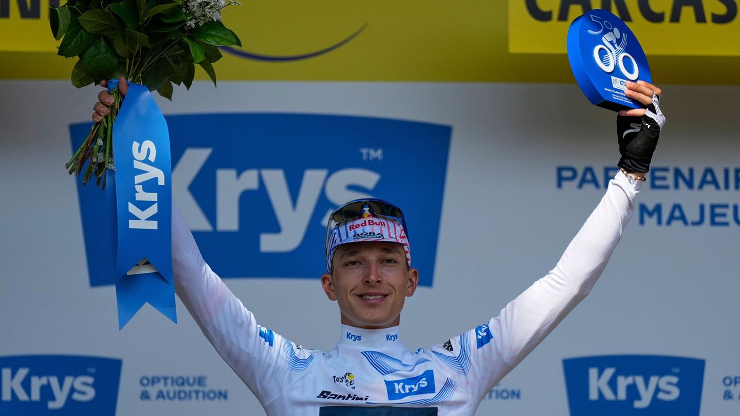 Tour de France: Lipowitz nach Schreckmoment als Dritter in Richtung Alpen