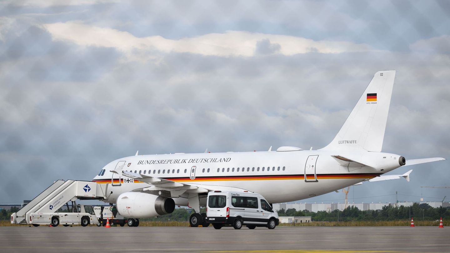 Panne am Flugzeug: Regierungsflieger musste unplanmäßig in Leipzig landen