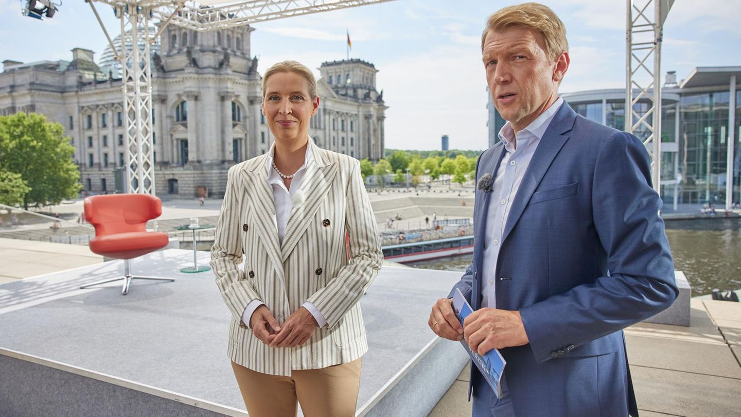 ARD-Sommerinterview : Alice Weidel verweigert Bekenntnis zum deutschen Rechtsstaat