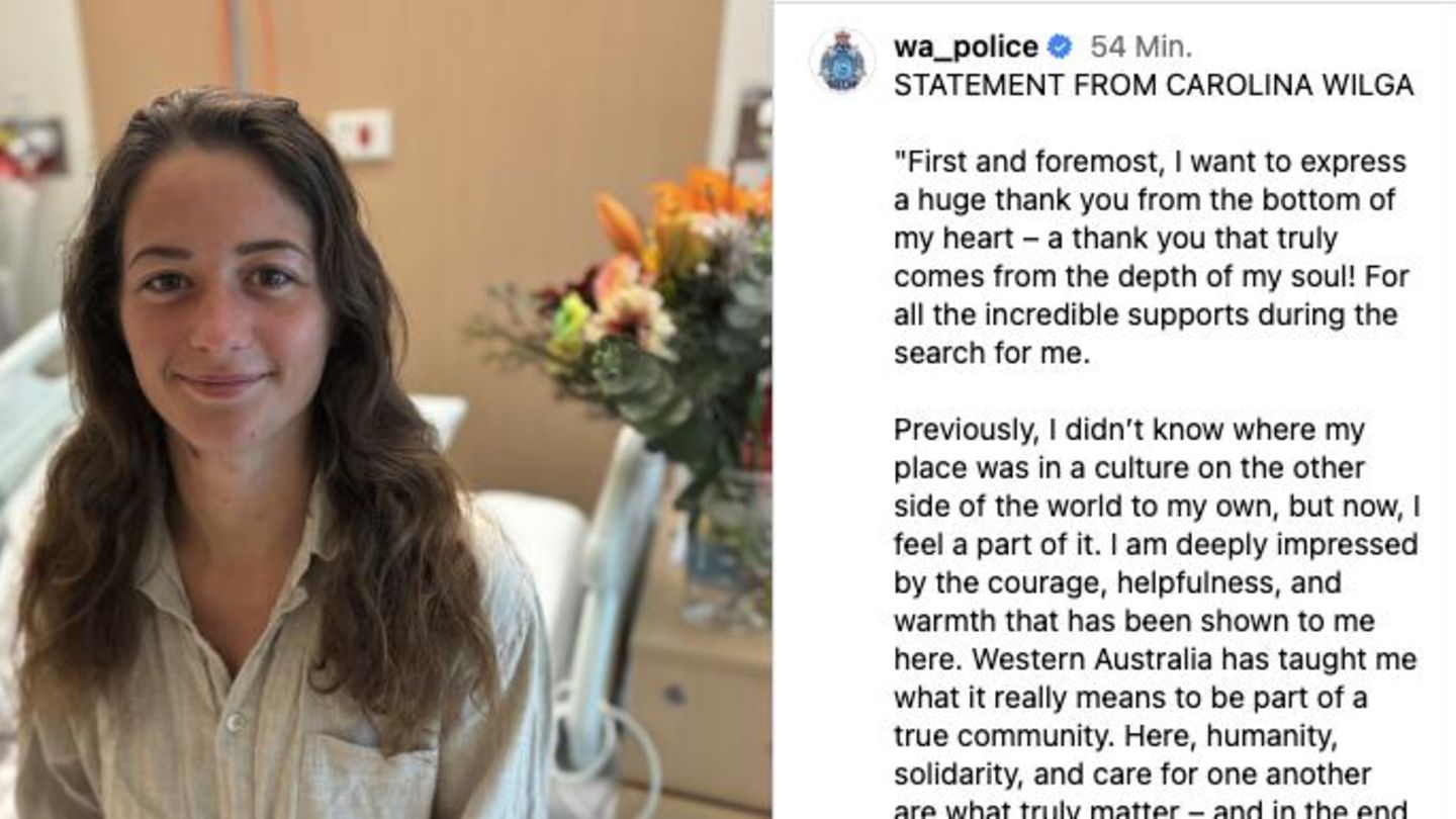 Australien: Deutsche Backpackerin Carolina Wilga meldet sich erstmals aus Klinik