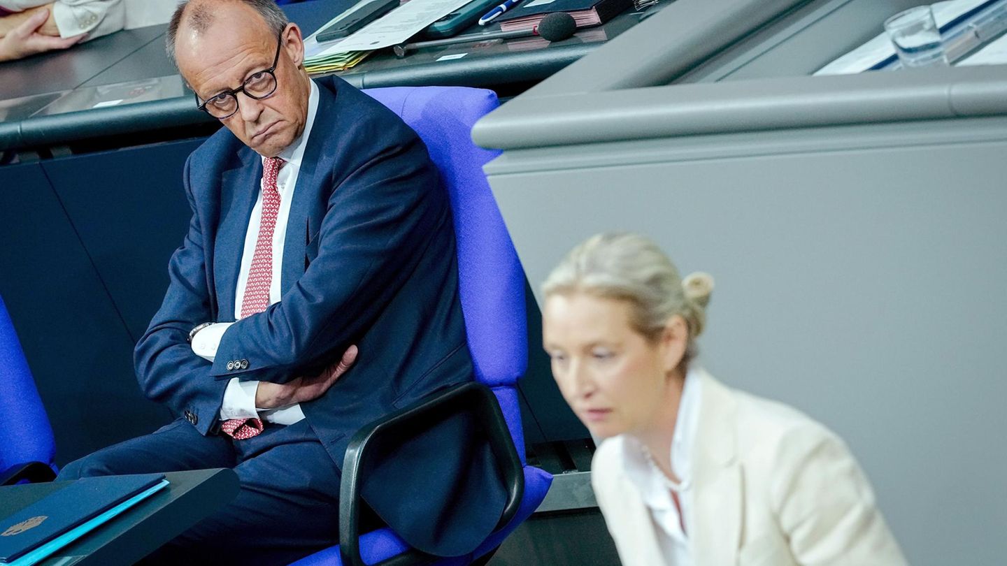 Liveblog: Generaldebatte im Bundestag: Gleich zu Beginn knallt’s zwischen Merz und Weidel