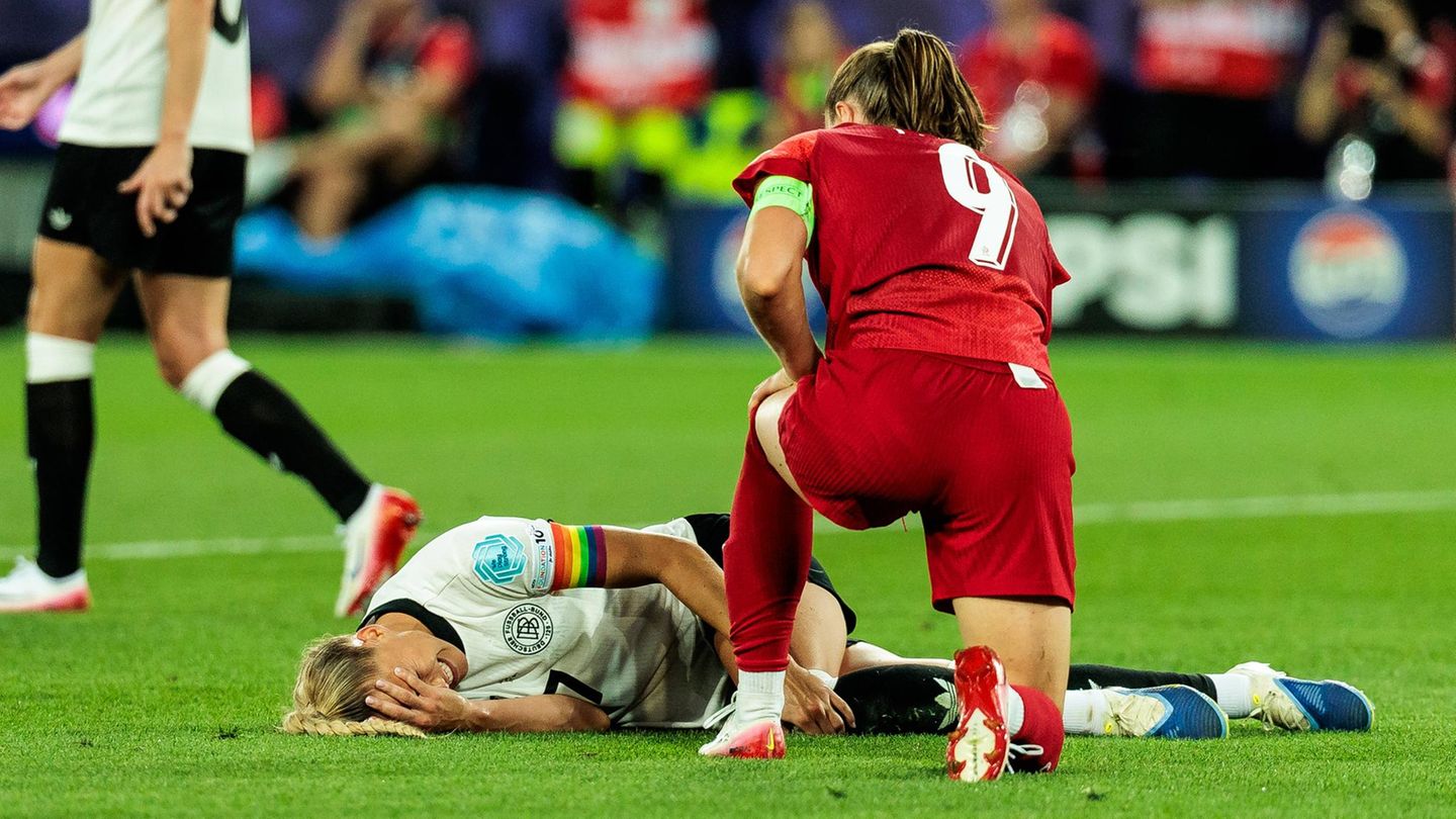 Verletzung gegen Polen: „Brutaler Schock“ – DFB-Frauen bangen um Kapitänin Gwinn