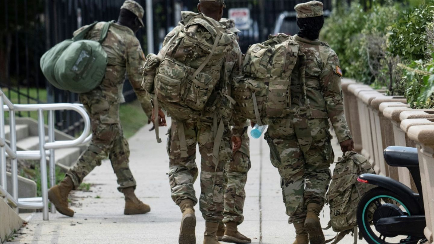 Nach Trump-Befehl: Nationalgarde in Washington im Einsatz