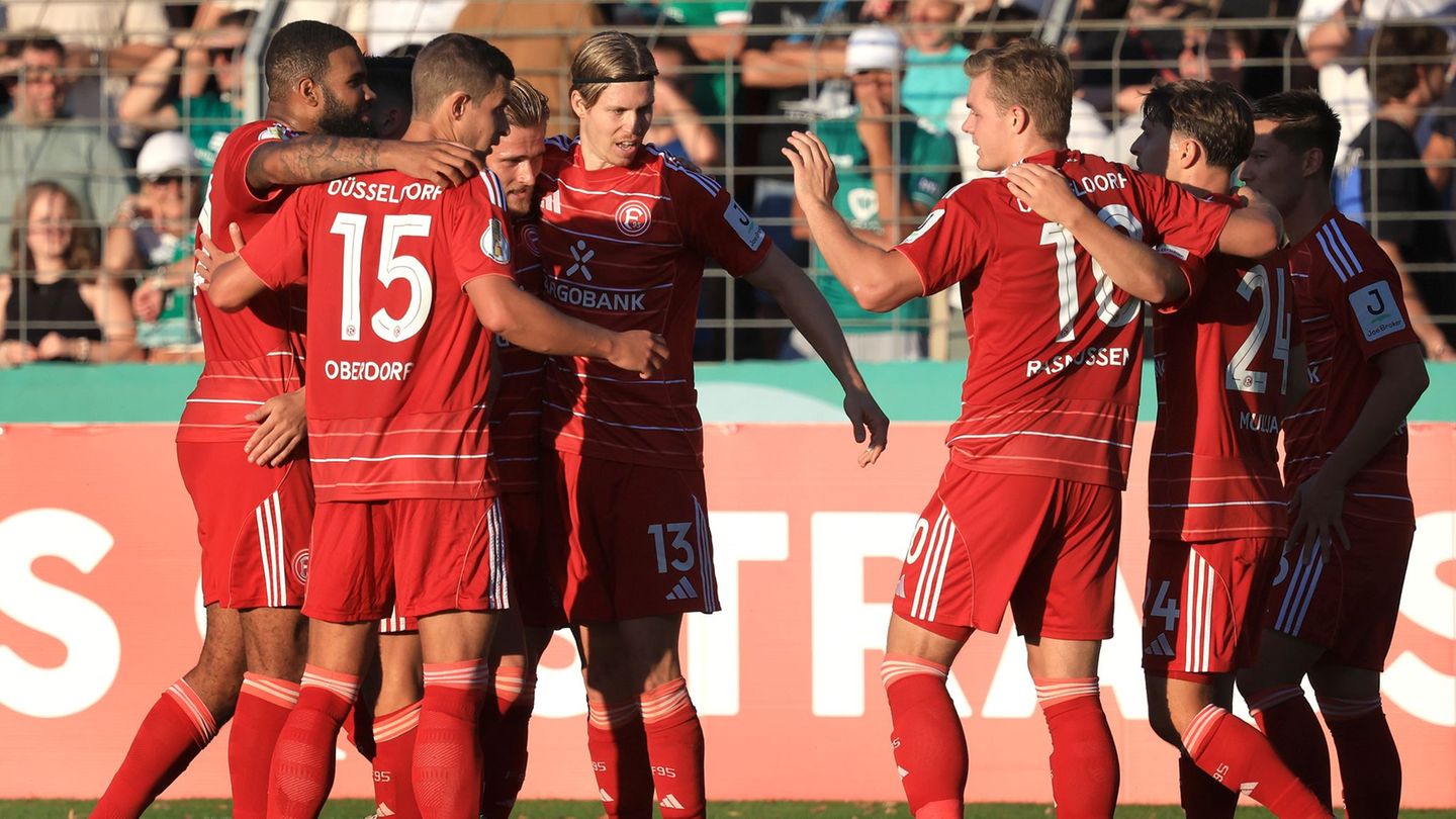 DFB-Pokal: Trotz Rückstand zur Pause: Düsseldorf besteht in Schweinfurt