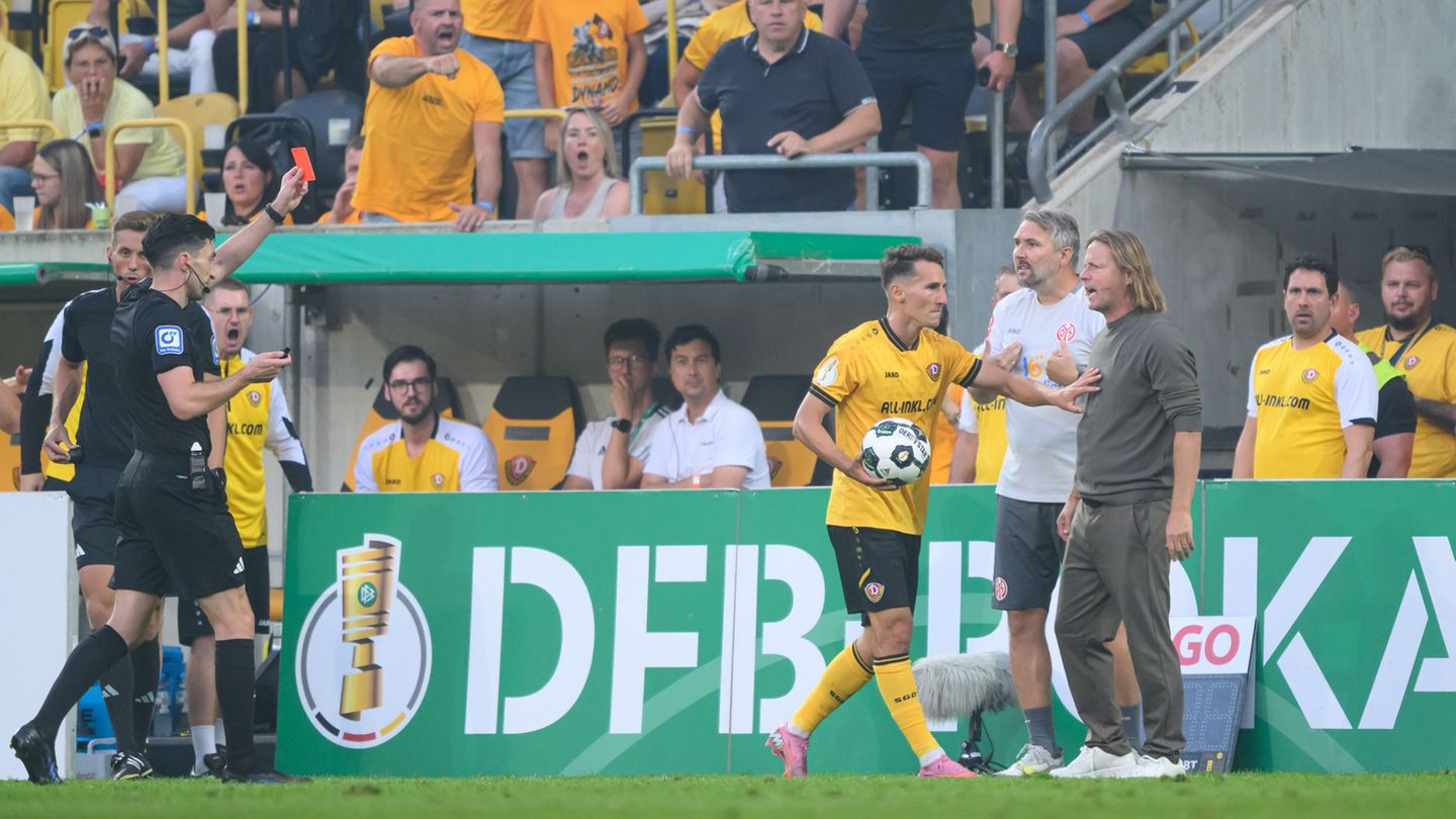 Nach Roter Karte: Mainz-Trainer Henriksen für ein Pokalspiel gesperrt