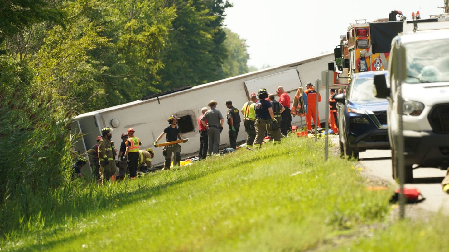Unfall in den USA: Fünf Tote nach Busunfall nahe der Niagarafälle