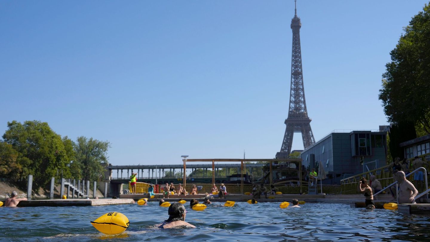 Schon über 80.000 Besucher: Freibäder in der Seine in Paris sind Riesenerfolg