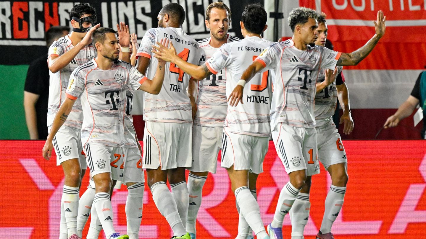 DFB-Pokal: Kane trifft spät: FC Bayern knapp an Pokal-Blamage vorbei
