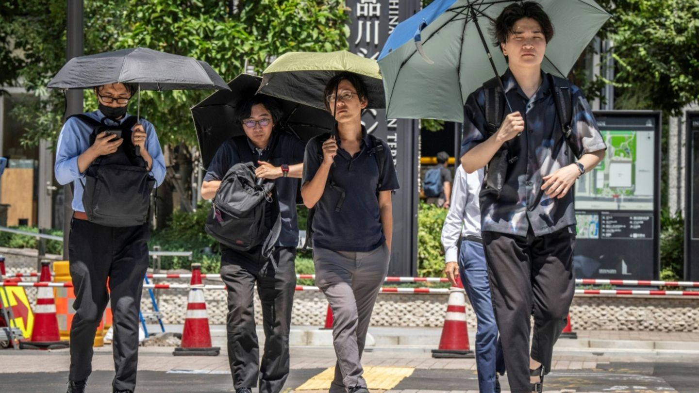 Rekordhitze in Japan: Zehn Tage über 35 Grad Celsius in Tokio