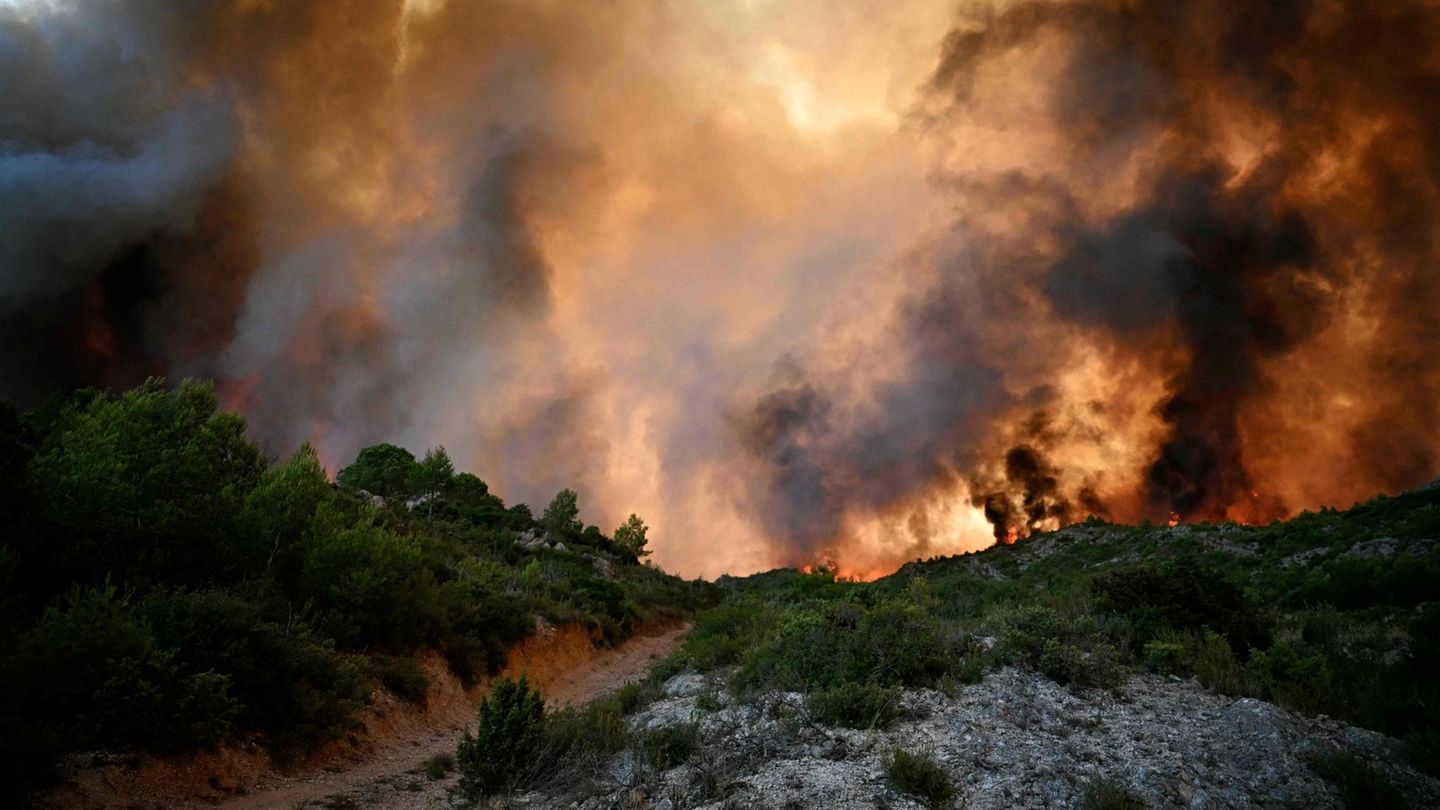 EU sichert Hilfe zu: „Größtes Feuer seit 1949“ – riesiger Flächenbrand wütet in Frankreich