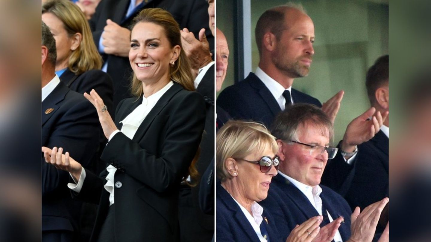 Frauen-Rugby-WM in England: William und Kate zeigen Unterstützung
