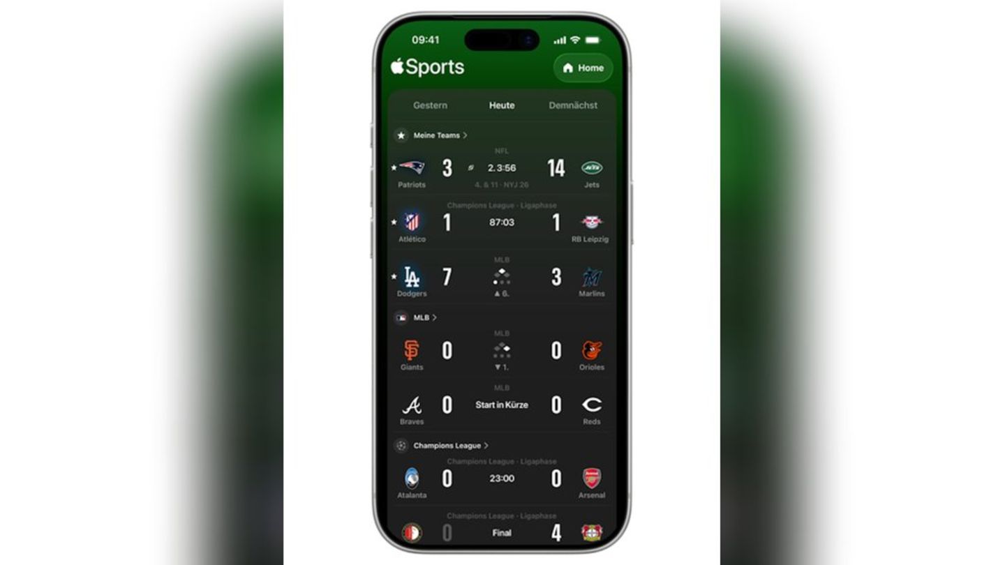 Apple Sports: Neue App jetzt auch in Deutschland verfügbar
