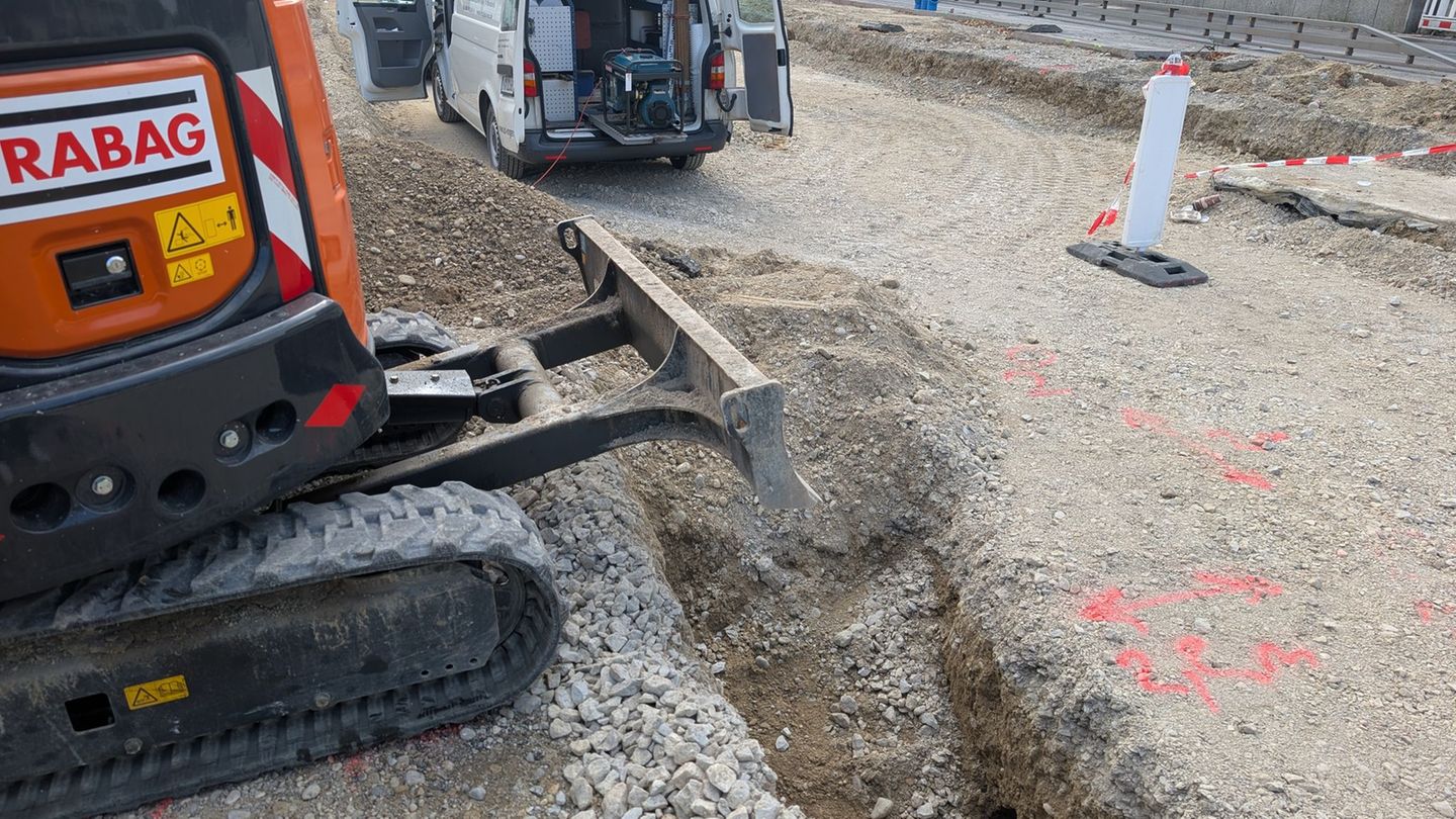 Fund bei Bauarbeiten: Hohlräume unter Straße – wichtige Route in München gesperrt