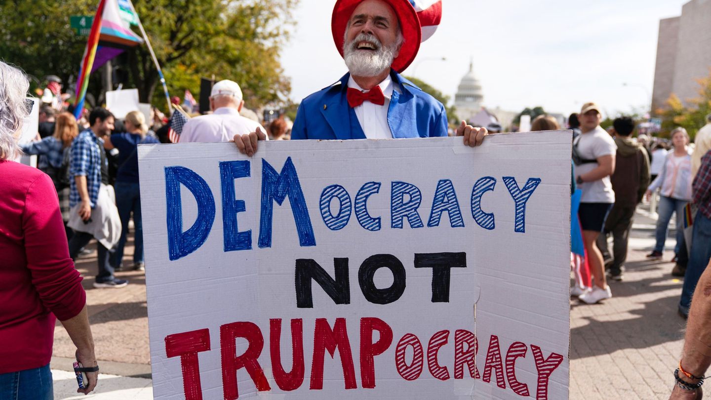 Protest: „No Kings“: Amerikaner gehen gegen Trump auf die Straße