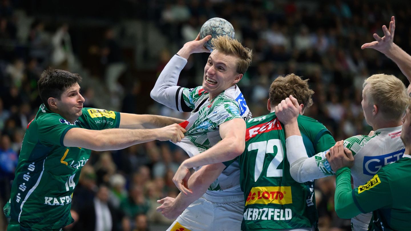 Handball-Bundesliga: SC Magdeburg dominiert Ostderby in Leipzig