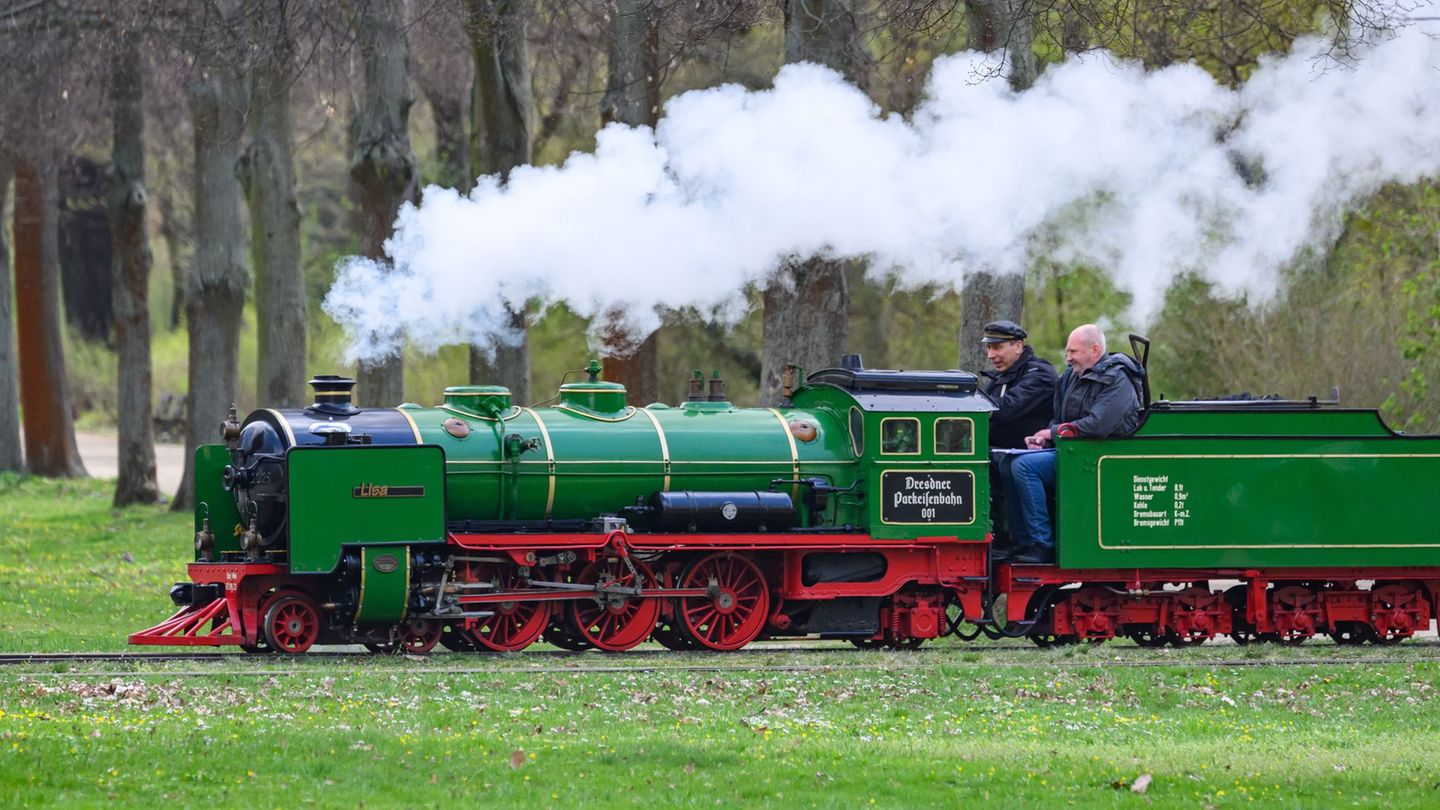 Betrieb bis Ende Oktober: Letzte Runden für Dresdens Parkeisenbahn im Jubiläumsjahr