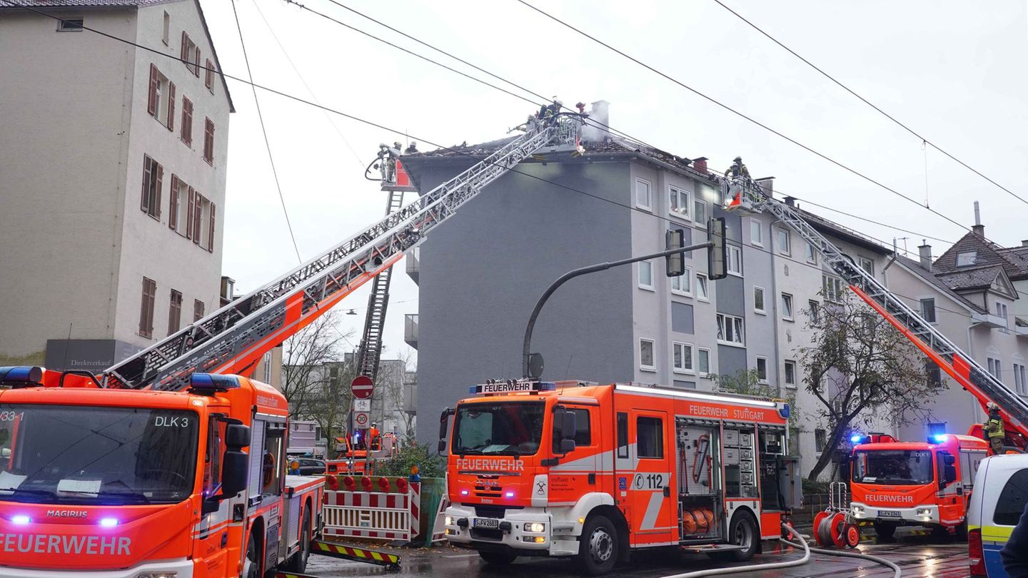 Brände: Großeinsatz in Stuttgart – zwei Feuerwehr-Kräfte verletzt