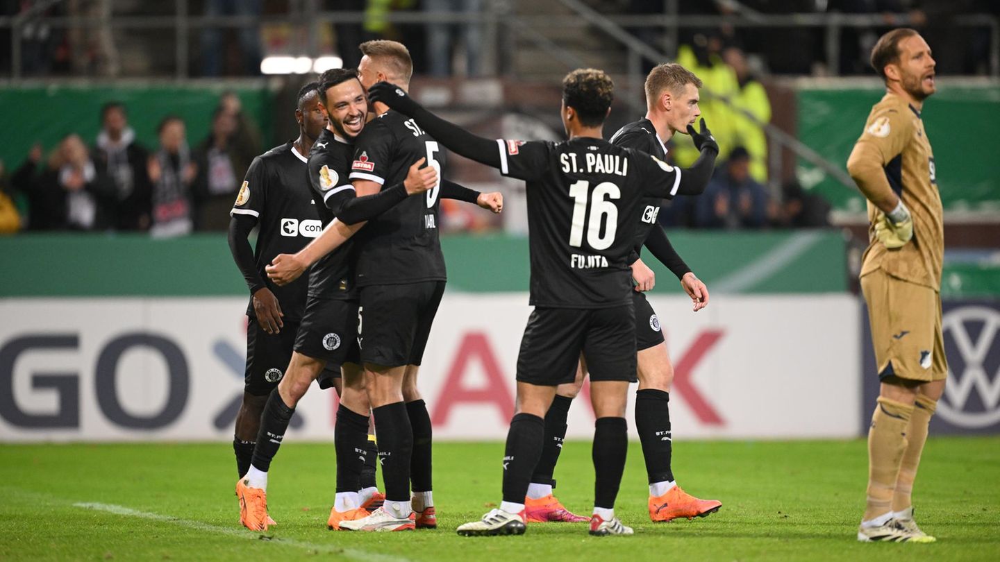 Fußball: FC St. Pauli besiegt Hoffenheim – vier Bundesligisten fliegen aus dem DFB-Pokal
