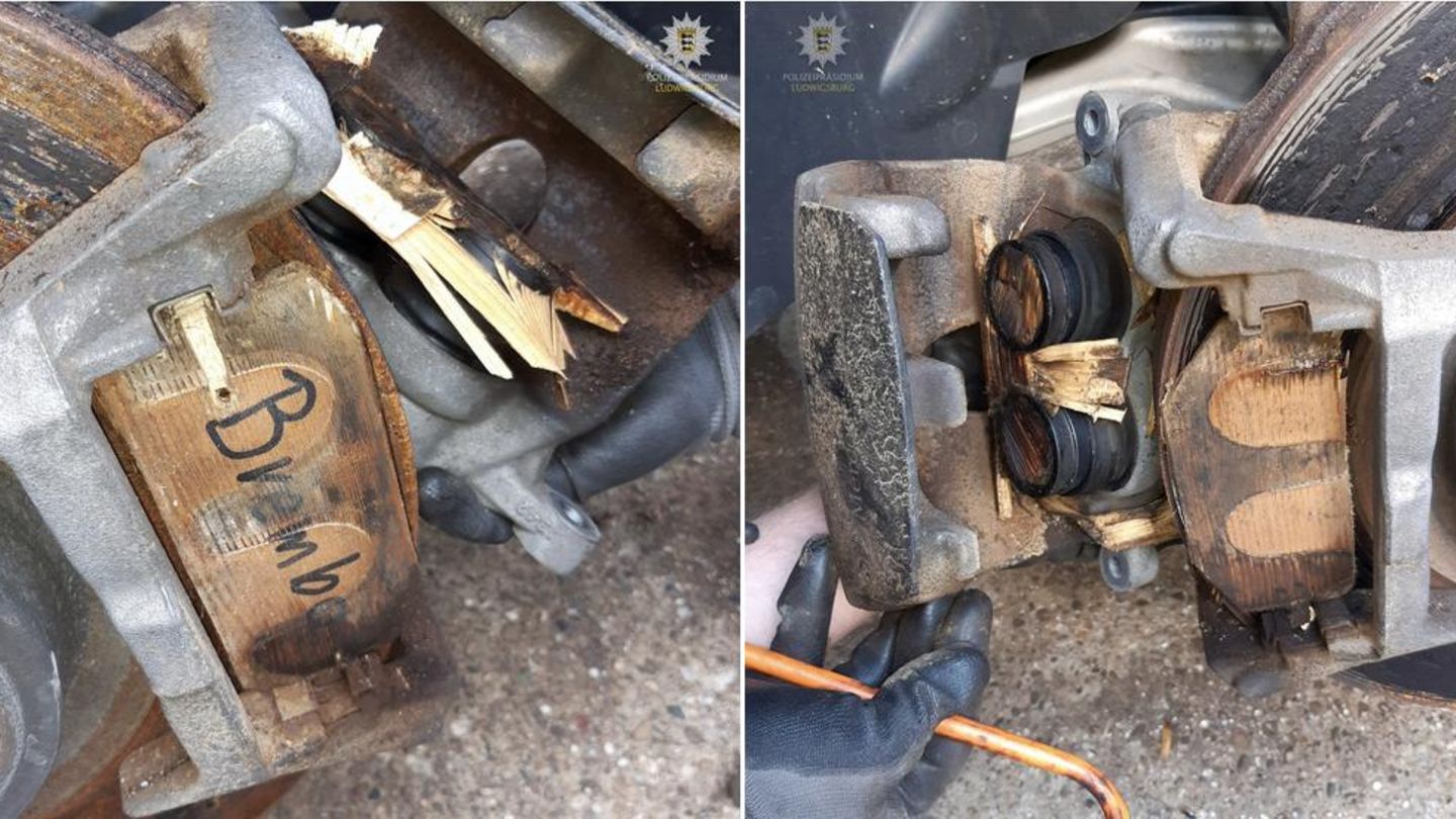 Kurioser Betrugsfall: Luxus-Mercedes bremste nicht – Polizei findet Bremsklötze aus Holz