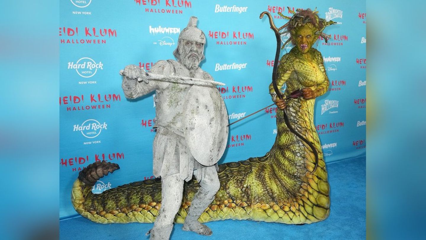 Halloween-Kostüm enthüllt: Heidi Klum schockt als gruselige Medusa
